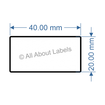 40mm x 20mm Labels - 81053