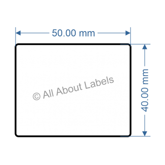50mm x 40mm Nursery Synthetic Bopp Labels - 97NS5040(25)
