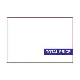60mm x 43mm Total Price Scale Label - 82385