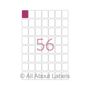 Laser Label Sheets - 24mm x 30mm - 56 per page - 90103