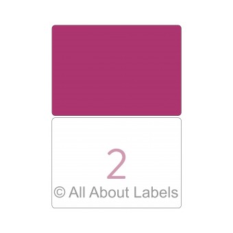 Laser Label Sheets - 200mm x 140mm - 2 per page - 90152 - Gloss Paper