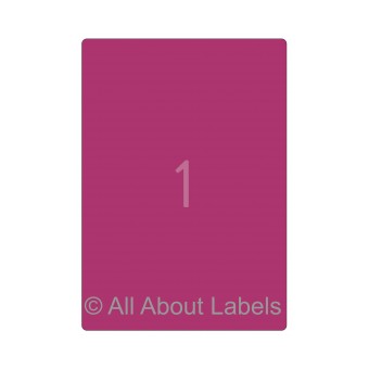 Laser Label Sheets - 200mm x 285mm - 1 per page - 90153