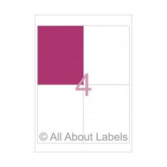 Laser Label Sheets - 99mm x 127mm - 4 per page - 90173